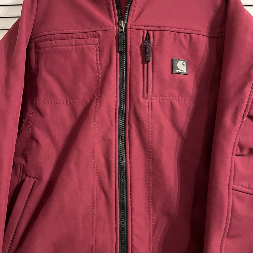 Carhartt Raspberry Soft Shell Denwood Jacket Large - Picture 2 of 9